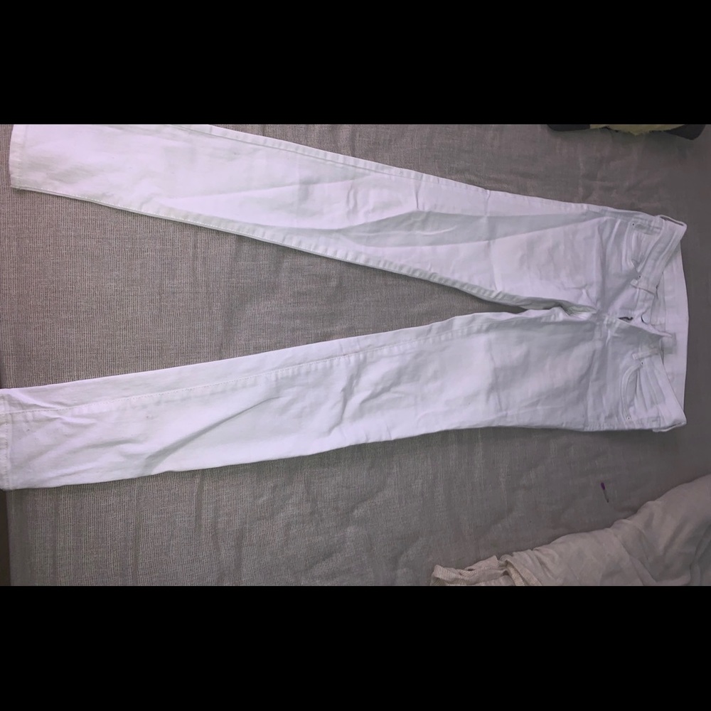 Long White H&M Skinny Jeans